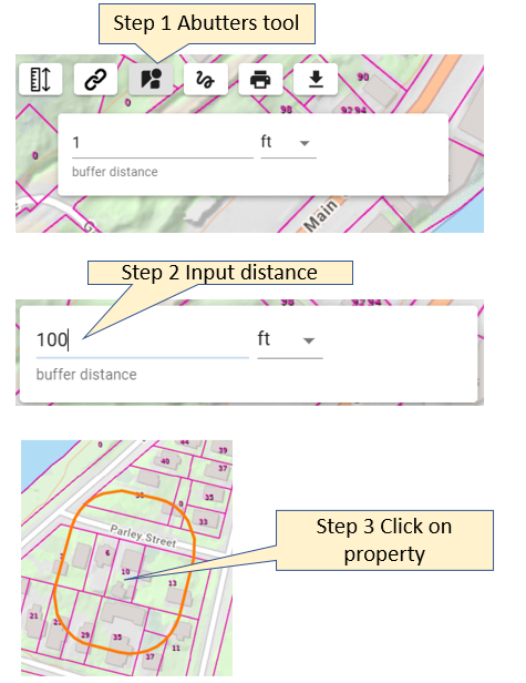 steps for using abutters tool