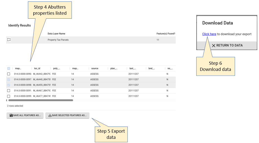 steps for using abutters tool
