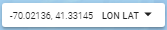 change the coordinate display