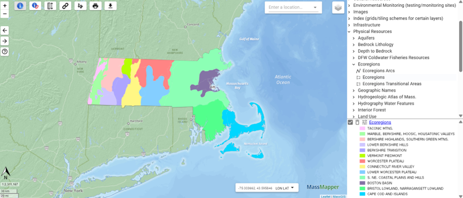 massmapper basemap with ecoregions 100% opacity